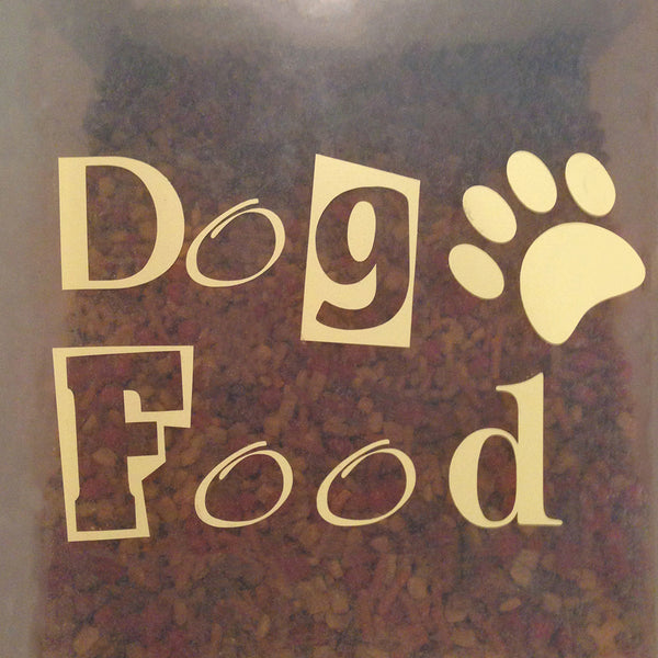 Dog Food large label/ decal