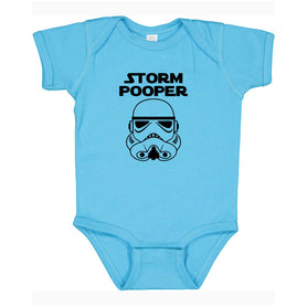 Storm Pooper bodysuit / creeper/ one piece with black design. You choose bodysuit color!