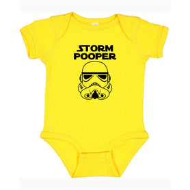 Storm Pooper bodysuit / creeper/ one piece with black design. You choose bodysuit color!