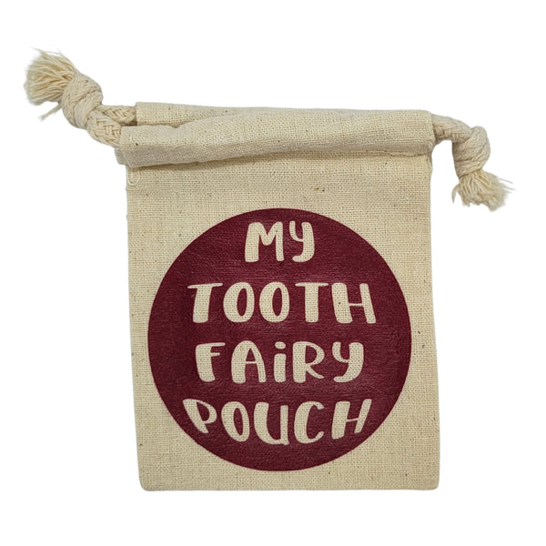 Circle "My Tooth Fairy pouch" tooth pouch