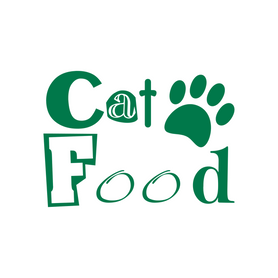 Cat Food large label/ decal