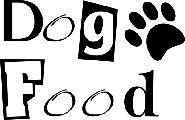 Dog Food large label/ decal