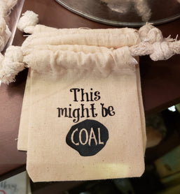 This might be coal 3" x 4" cotton muslin gift bag