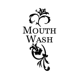 Mouthwash art vinyl container bottle label decal