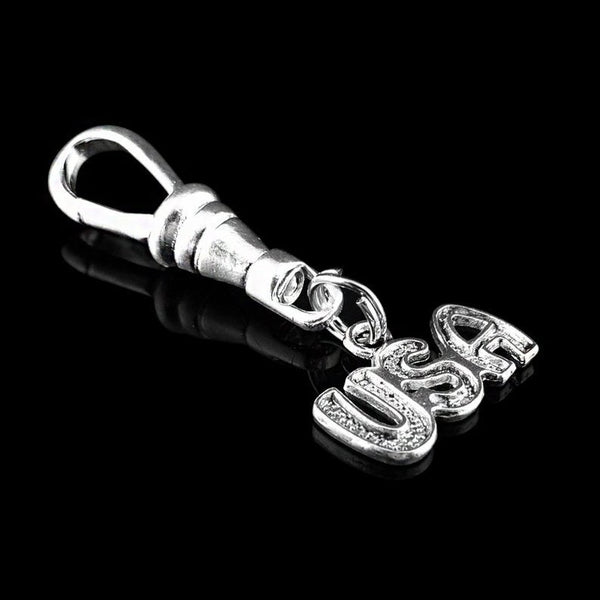 U.S.A. Zipper Charm/ Clip-On accessory, or small lanyard option