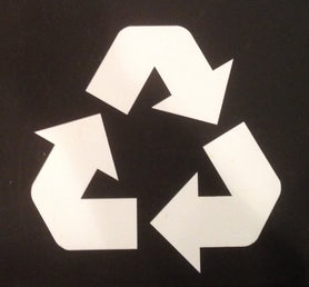 Recycle symbol large label decal. Great for indoor and outdoor recycle bins- big and small!
